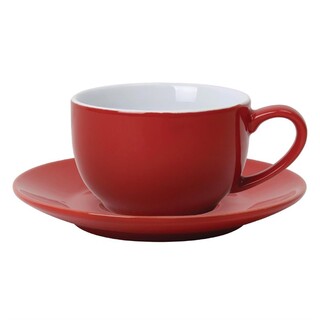 photo 4 soucoupe pour tasses 228ml et 340ml olympia rouge