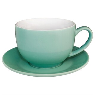 photo 4 soucoupe pour tasses 228ml et 340ml olympia verte (lot de 12)