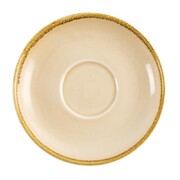 Photo 1 matériel référence GP333: Soucoupe couleur sable Olympia Kiln pour GP332 160mm (Lot de 6)