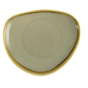 Photo 1 matériel référence GP473: Assiette triangulaire couleur mousse Olympia Kiln 230mm (Lot de 6)