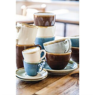 photo 8 tasse couleur mousse olympia kiln 230ml (lot de 6)