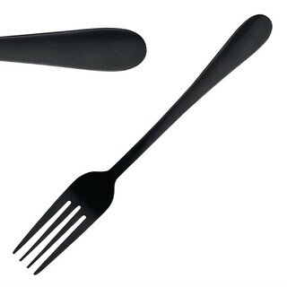 photo 1 fourchettess de table noires olympia etna - lot de 12