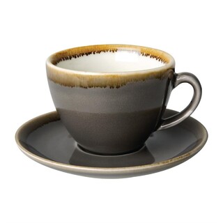 photo 6 soucoupe espresso olympia kiln grise 140mm (lot de 6)