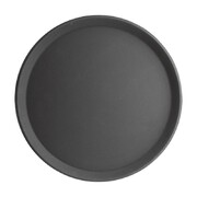 Photo 1 matériel référence J847: Plateau antidérapant en fibre de verre Olympia Kristallon rond noir 406mm