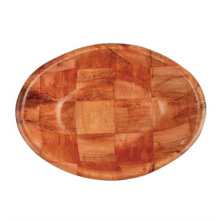 photo 3 corbeille ovale en bois grand modèle