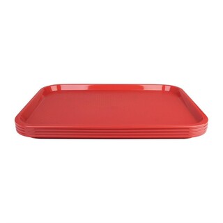 photo 4 plateau self-service olympia kristallon 305 x 415mm rouge