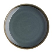 Photo 1 matériel référence SA282: Assiette plate ronde couleur océan Kiln Olympia 230mm lot de 6