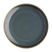Photo 1 matériel référence SA282: Assiette plate ronde couleur océan Kiln Olympia 230mm (lot de 6)