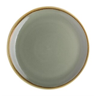 photo 1 assiette plate ronde couleur mousse kiln olympia 230mm (lot de 6)