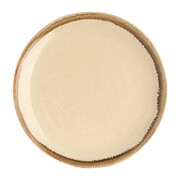 Photo 1 matériel référence SA284: Assiette plate ronde couleur sable Kiln Olympia 230mm lot de 6