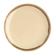 Photo 1 matériel référence SA284: Assiette plate ronde couleur sable Kiln Olympia 230mm (lot de 6)