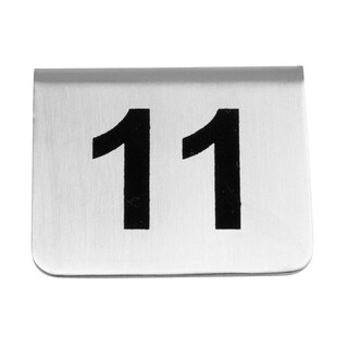 photo 2 lot de numéros de table en acier inoxydable olympia 11-20