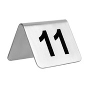 Photo 1 matériel référence U047: Lot de numéros de table en acier inoxydable Olympia 11-20