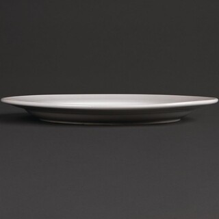 photo 3 assiettes à bord large olympia linear 250mm (lot de 12)