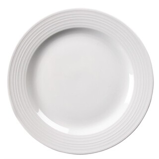 photo 4 assiettes à bord large olympia linear 310mm (lot de 6)