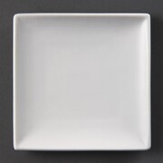 Photo 1 matériel référence U153: Assiettes carrées blanches Olympia 140mm