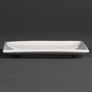 photo 3 assiettes carrées blanches olympia whiteware 140mm (lot de 12)