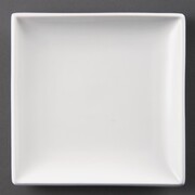 Photo 1 matériel référence U155: Assiettes carrées blanches Olympia 240mm