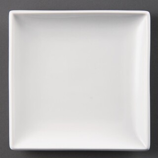 photo 1 assiettes carrées blanches olympia whiteware 240mm (lot de 12)