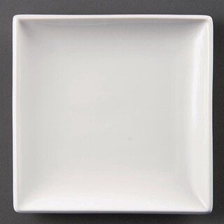 photo 1 assiettes carrées blanches olympia whiteware 295mm (lot de 6)