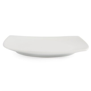 photo 3 assiettes carrées bords arrondis blanches olympia 185mm (lot de 12)