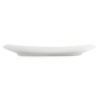 photo 3 assiettes carrées bords arrondis blanches olympia 240mm (lot de 12)