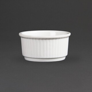 photo 1 ramequins blancs empilables 85mm olympia (lot de 12)