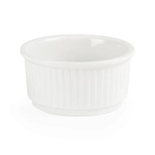 photo 6 ramequins blancs empilables 85mm olympia (lot de 12)