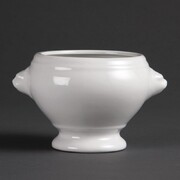 Photo 1 matériel référence W442: Bols à soupe tête de lion Olympia Whiteware 475 ml (lot de 6)