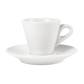 photo 4 tasses à espresso coniques blanches 60ml olympia