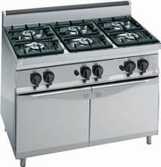 Plan de cuisson 6 feux gaz sur placard neutre