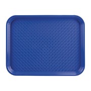 Plateau fast food en plastique Olympia Kristallon bleu
