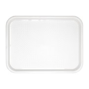 Plateau fast food en plastique Olympia Kristallon blanc 345 x 265mm