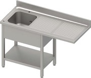 Plonge inox 1 bac passage LV 1400 x 700
