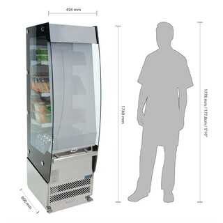 photo 2 vitrine positive libre service plusieurs niveaux 220l polar série g