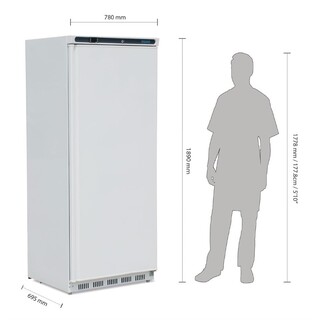 photo 9 armoire réfrigérée positive 1 porte blanche polar série c 600l