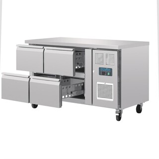 photo 5 table réfrigérée gn 1/1 ventilée 4 tiroirs polar série u
