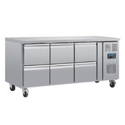 Photo 1 matériel référence DA548: Table réfrigérée GN 1/1 ventilée 6 tiroirs Polar Série U