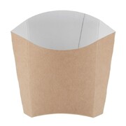 Photo 1 matériel référence GE800: Etuis à frites moyens kraft compostables Colpac (lot de 1000)Etuis à frites moyens kraft compostables Colpac (lot de 1000)