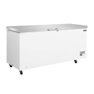 photo 1 congélateur coffre avec couvercle inox polar série g 581l