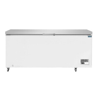 photo 2 congélateur coffre avec couvercle inox polar série g 581l