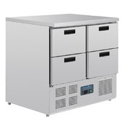 Photo 1 matériel référence U638: Table réfrigérée compacte 4 tiroirs 240L Polar Série G