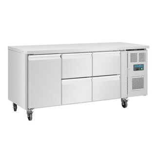 photo 1 table réfrigérée positive 1 porte 4 tiroirs polar série u 358l