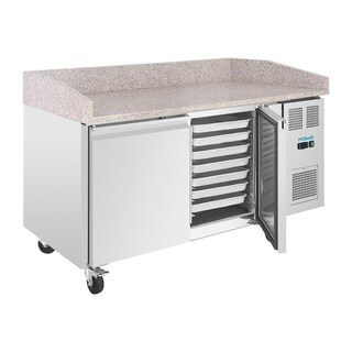 photo 6 comptoir à pizza 2 portes avec dessus en granit polar série u 428l
