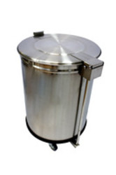 Poubelle inox 105 L