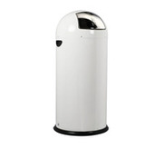 Poubelle métal blanc 52 L
