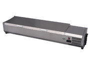 Présentoir à ingrédients 4 x GN1/3 1200 mm x 380 mm PARE HALEINE VITRÉ