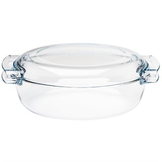 photo 1 faitout ovale en verre pyrex 4,5l