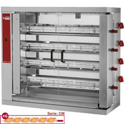 Rôtissoire gaz 4 broches 24 poulets