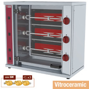 Rôtissoire à poulets vitrocéramique, 3 broches 9 poulets small